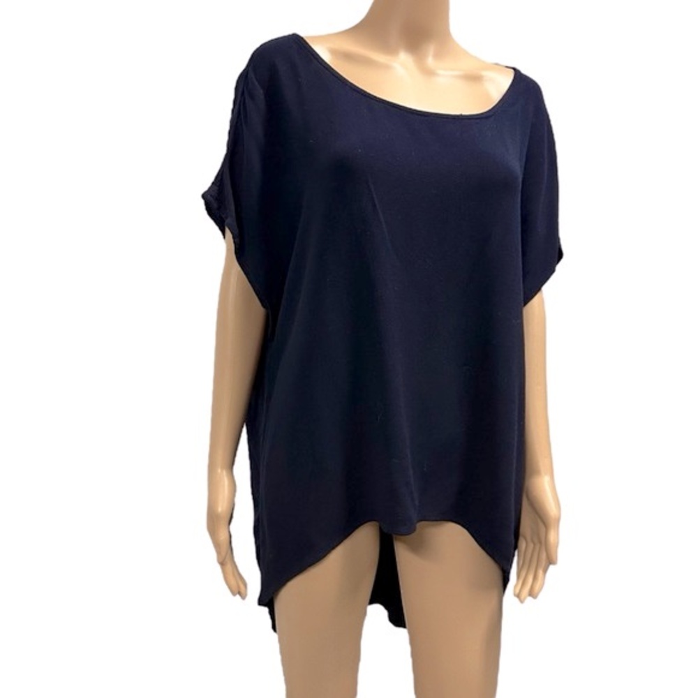 Hard Tail Navy Blue Oversized Tunic Top
